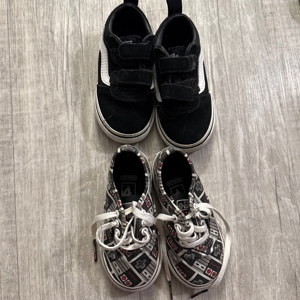 Kids Black and White Sneakers